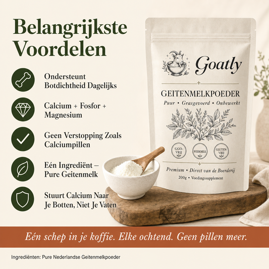 Goatly Goat's Milk Powder for Strong Bones 50+